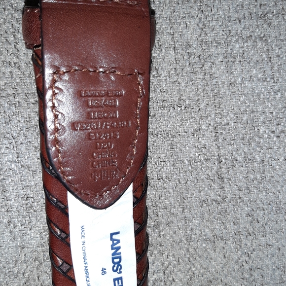 LAND'S END MEN'S BELT.46" L...BROWN. - Picture 6 of 6